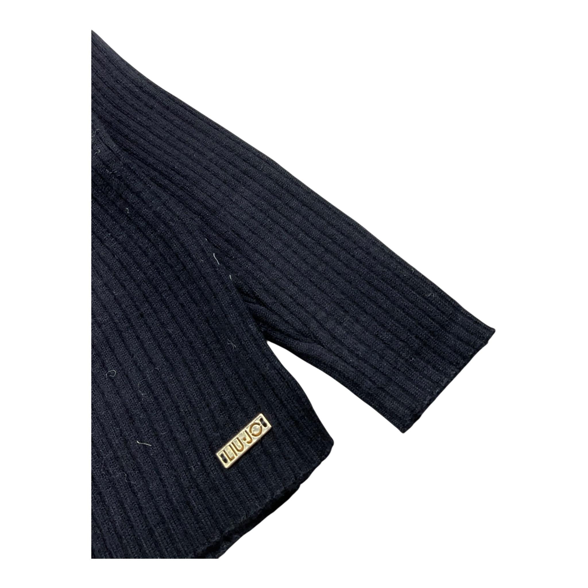LIU JO cardigan tinta unita con applicazioni fiocchi Nero per Neonata KF4038 NERO LIU JO