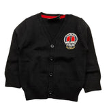 ICEBERG cardigan scollo a v tinta unita cn applicazioni Nero per Neonato MGICE5313BXN NERO ICEBERG