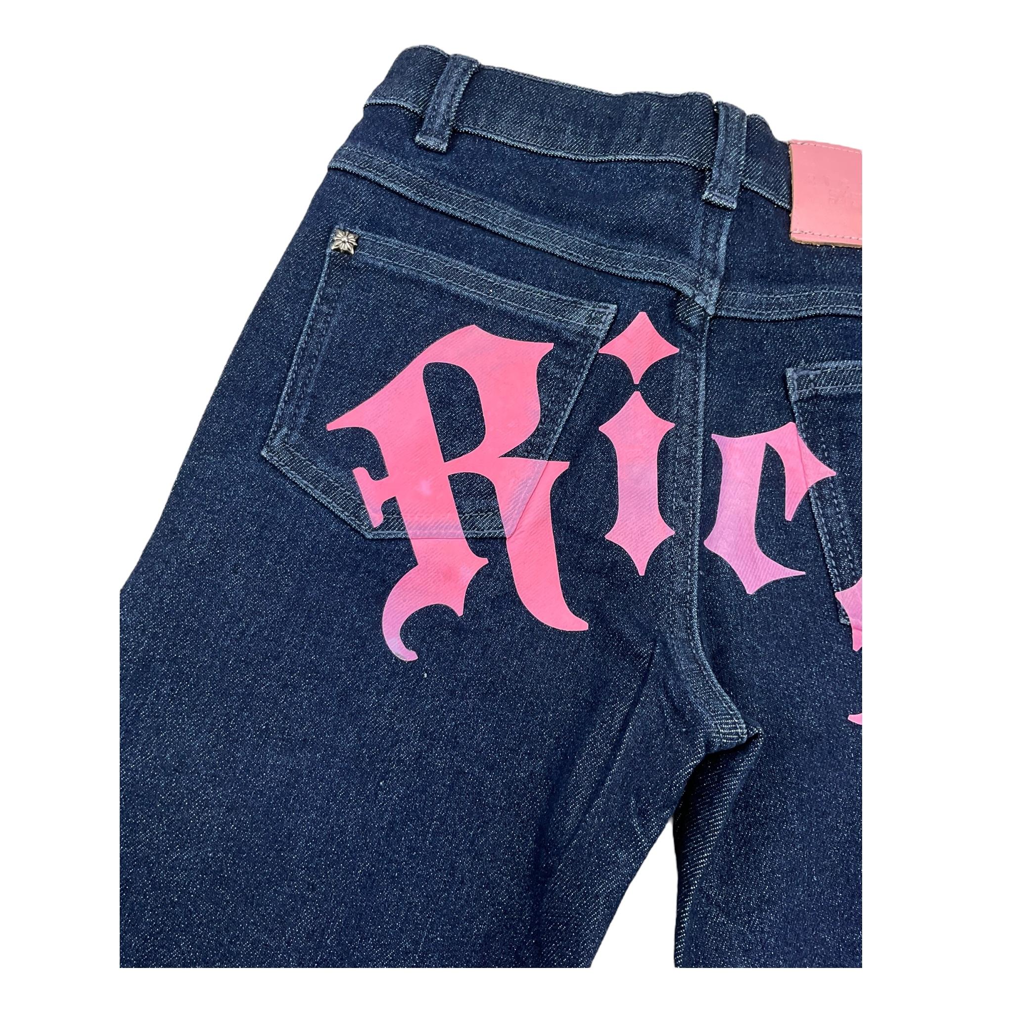 JOHN RICHMOND jeans tinta unita con stampa Blu per Bambina RGA24130JE BLU JOHN RICHMOND