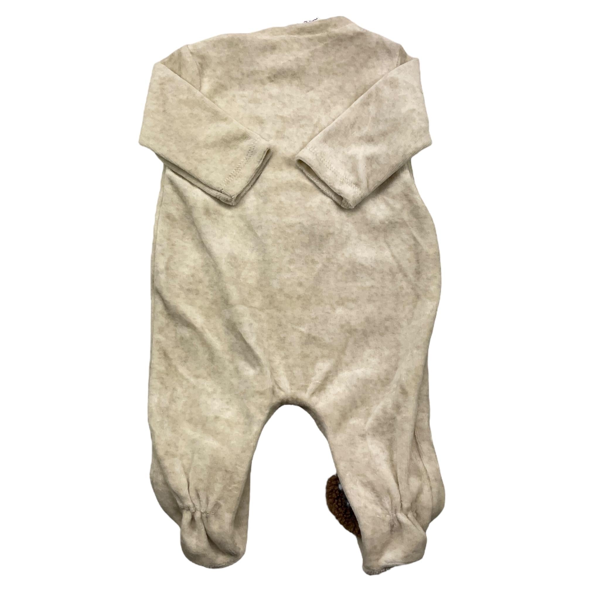 MAYORAL tutina manica lunga tinta unita in ciniglia Beige per Neonato TUTMY BEIGE MAYORAL