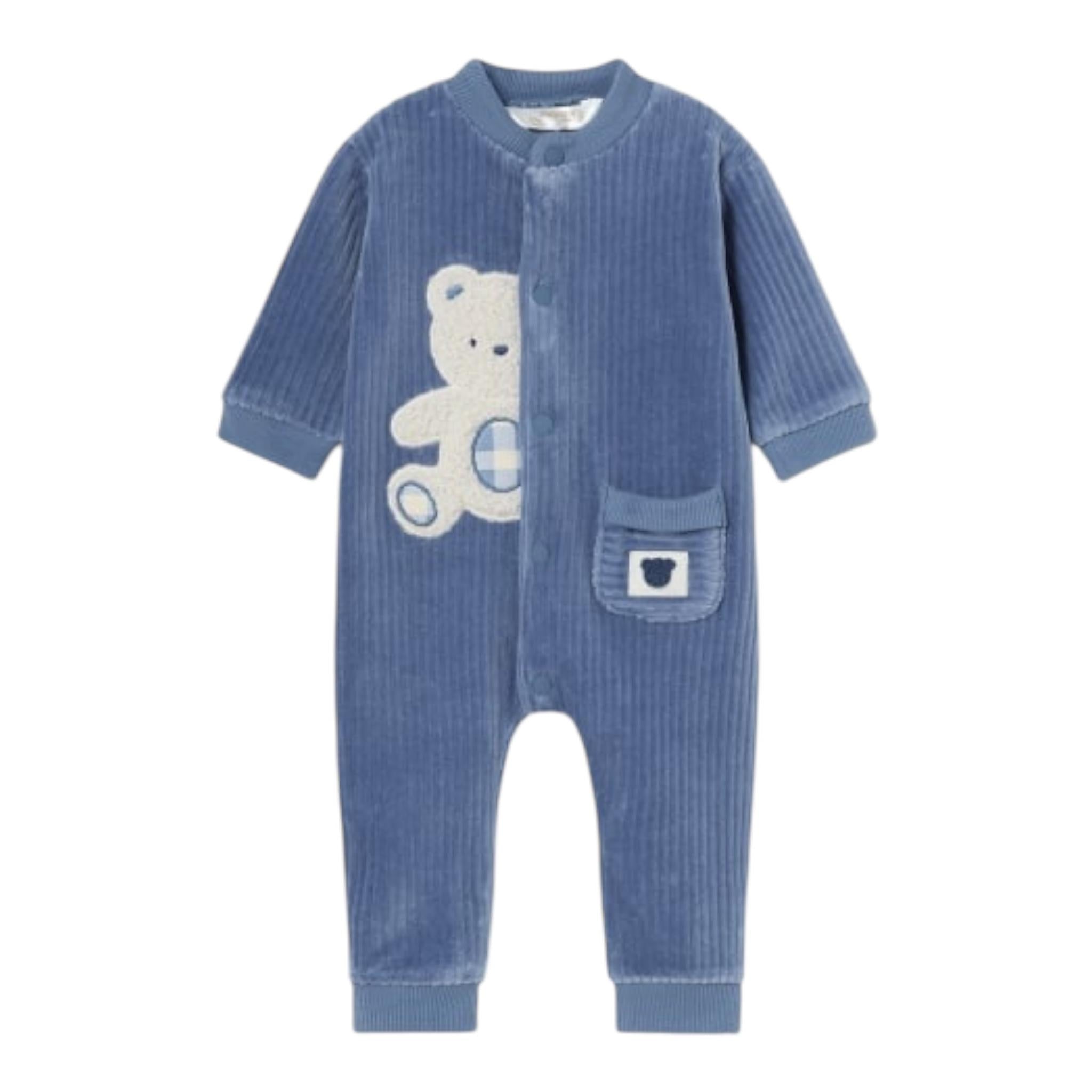 MAYORAL tutina manica lunga con bottoni Blu per Neonato 2795XX BLU MAYORAL