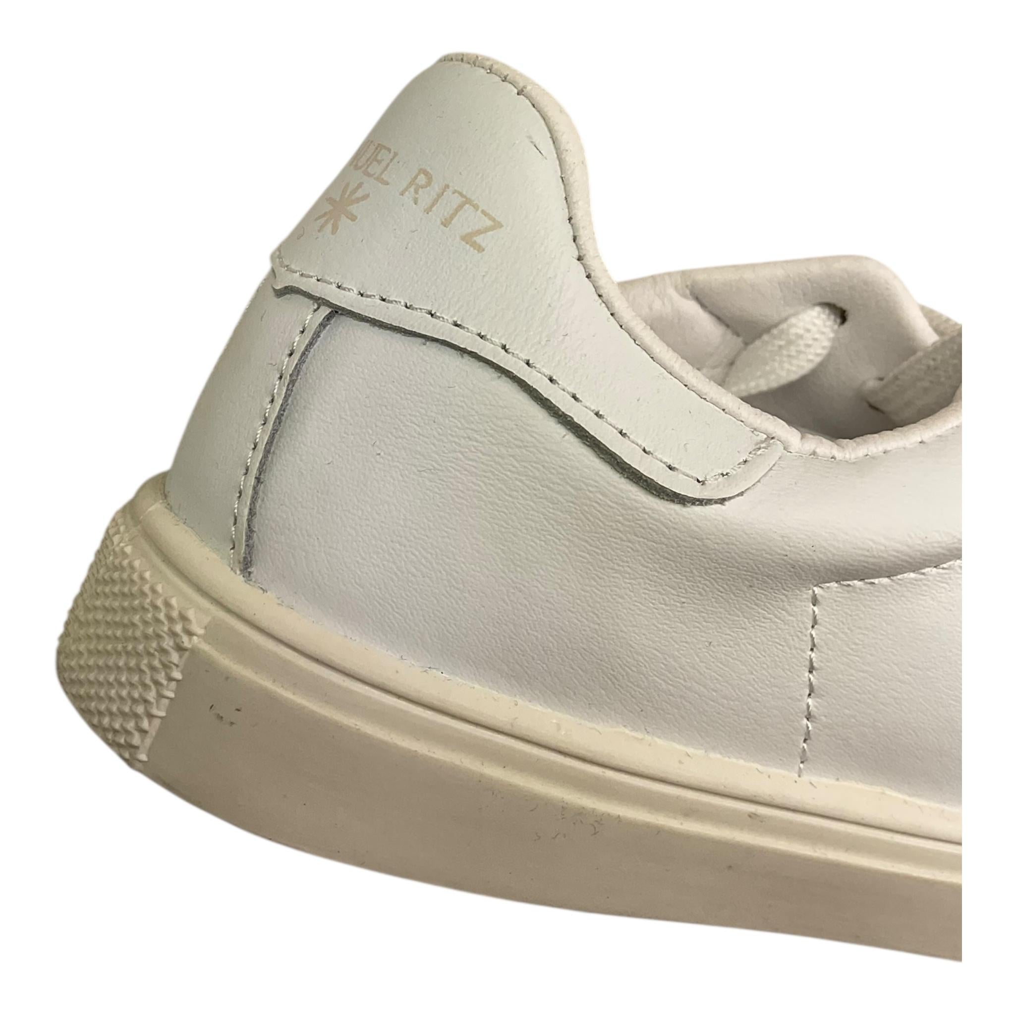 MANUEL RITZ sneakers tinta unita con lacci Bianco per Bambino MR2216 BIANCO MANUEL RITZ