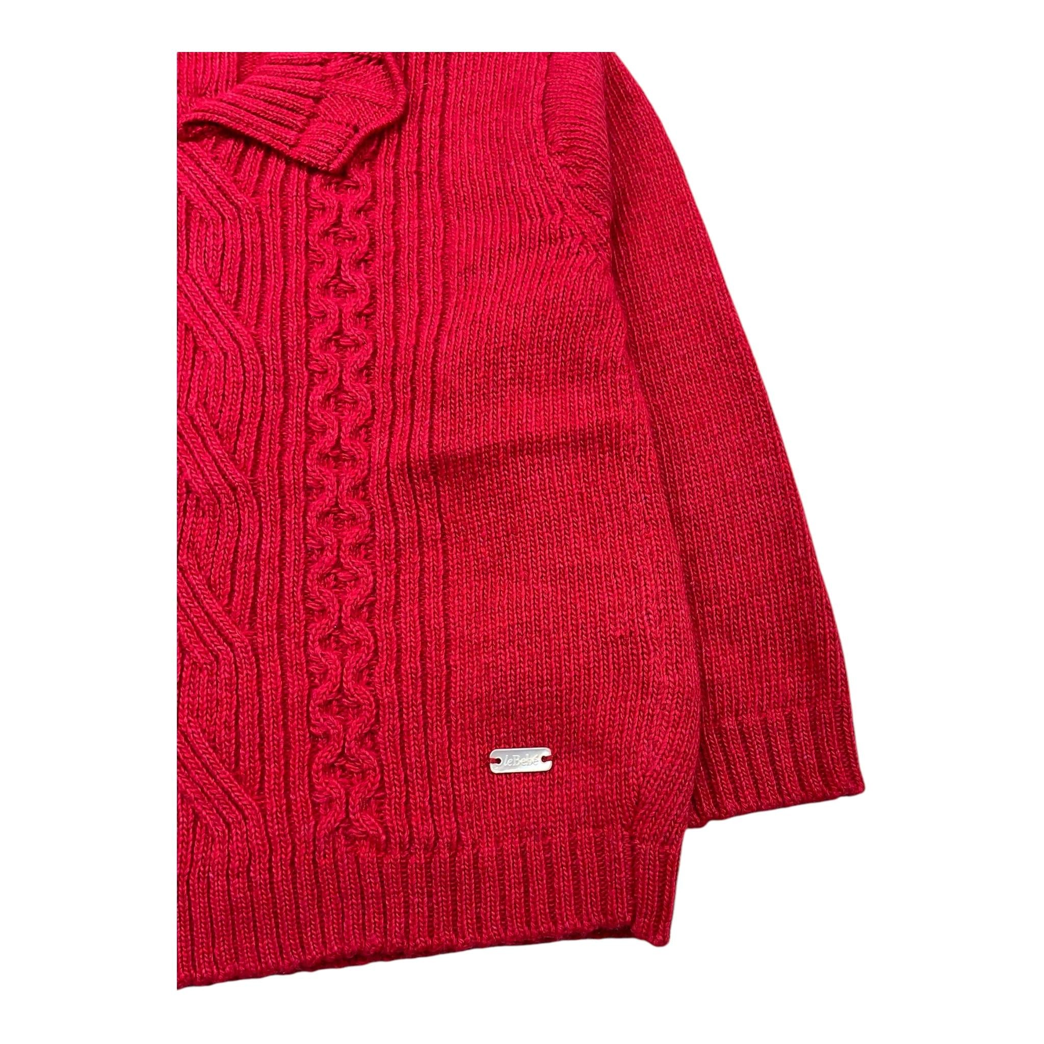 LE BEBE' maglia tinta unita con colletto Rosso per Neonata LBG6199 ROSSO LE BEBE'