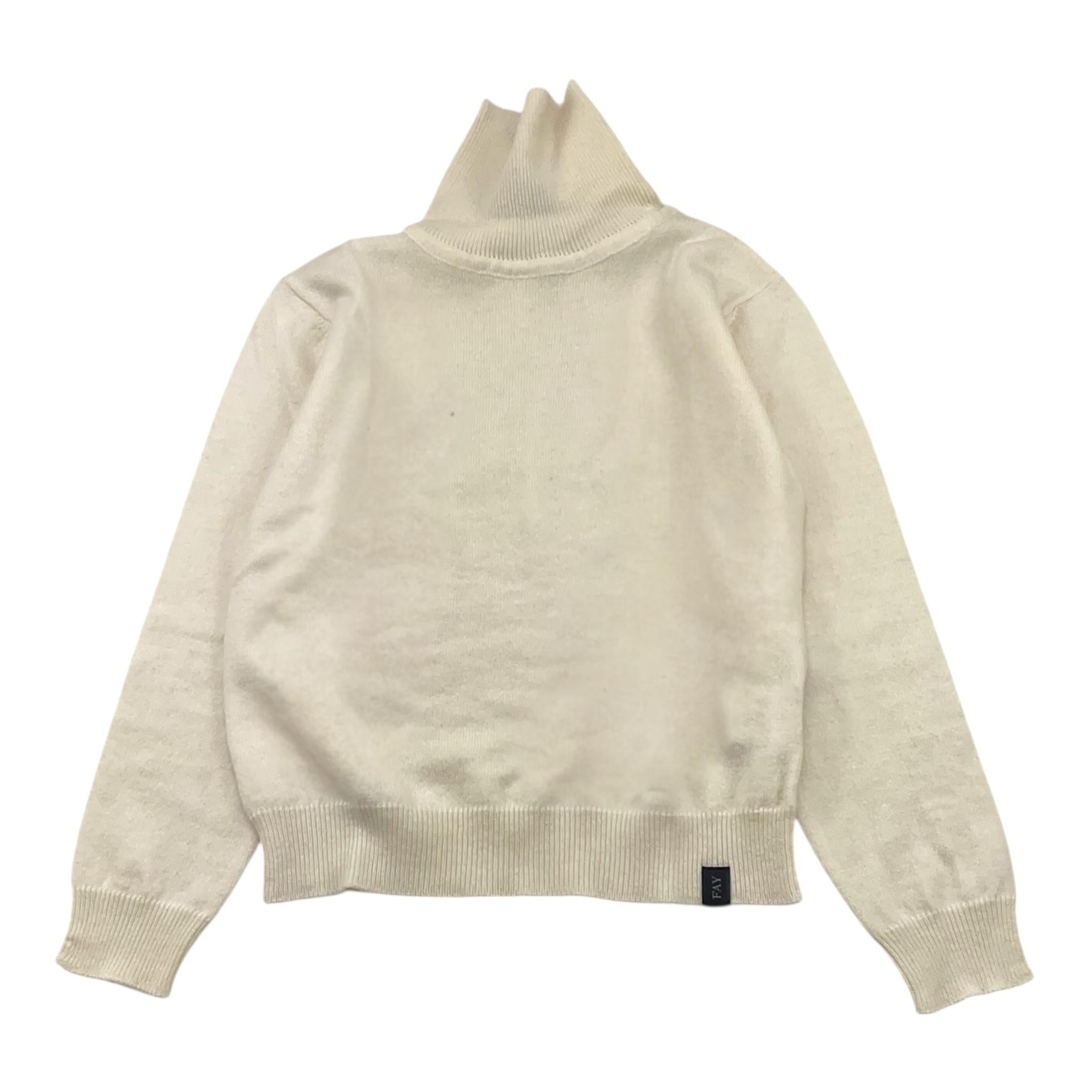 FAY maglia modello dolcevita tinta unita Panna per Bambino FT9P00 PANNA FAY