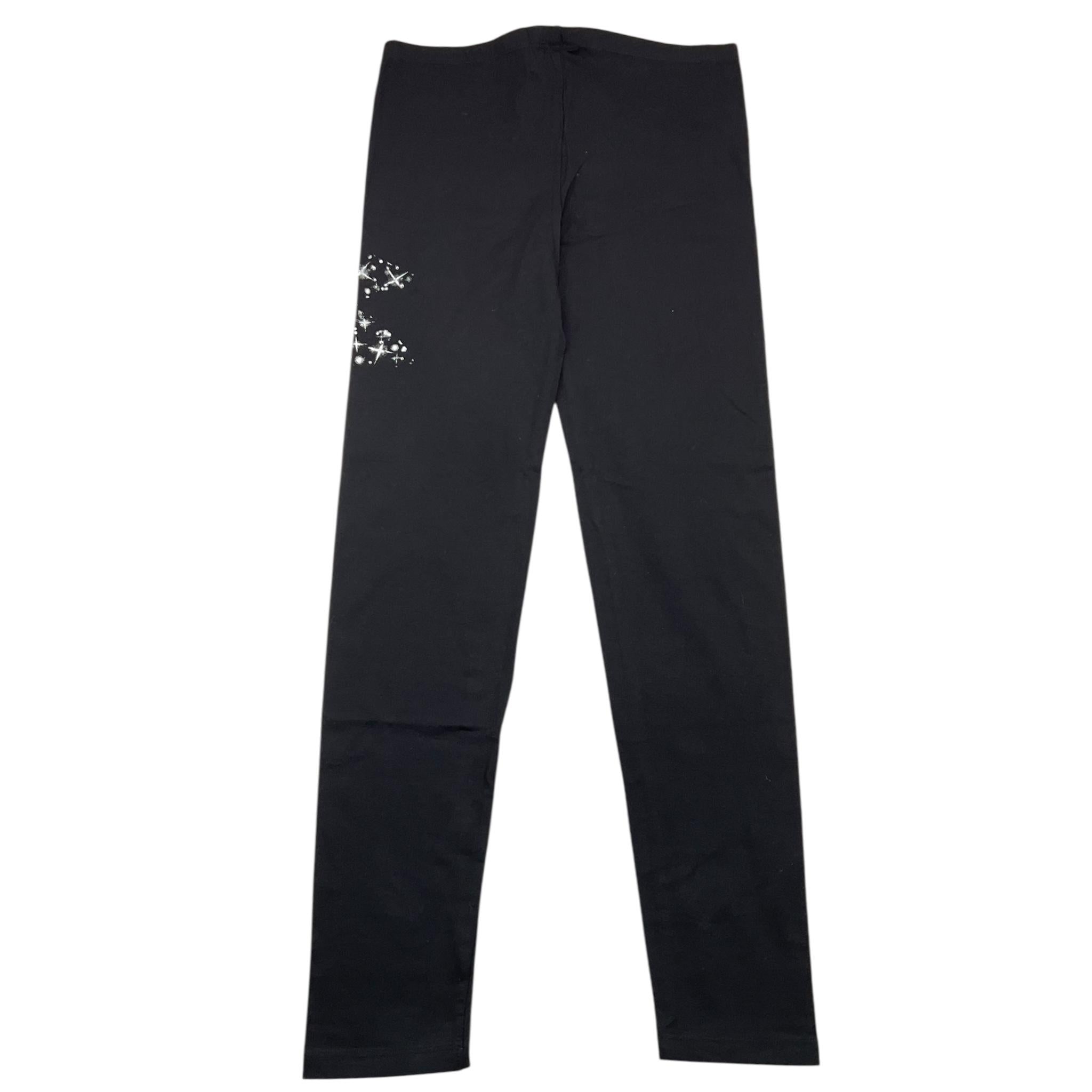 DIADORA leggins tinta unita con logo Nero per Bambina F4DIJGLG053 NERO DIADORA