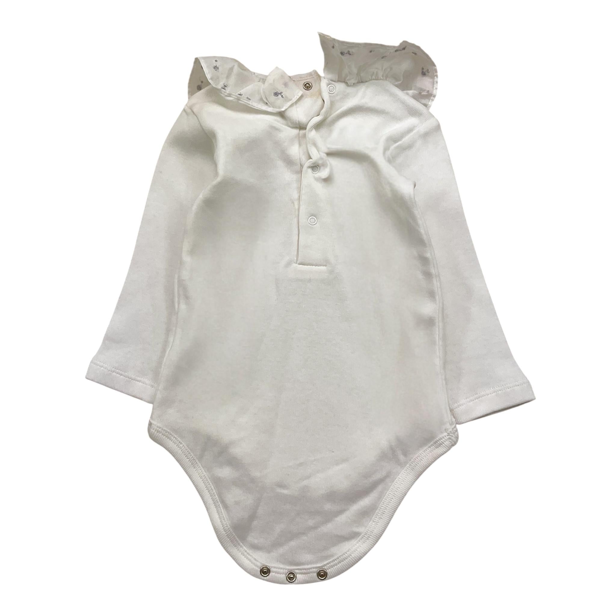 WEDOBLE body manica lunga tinta unita con colletto Bianco per Neonata I1911616E BIANCO WEDOBLE