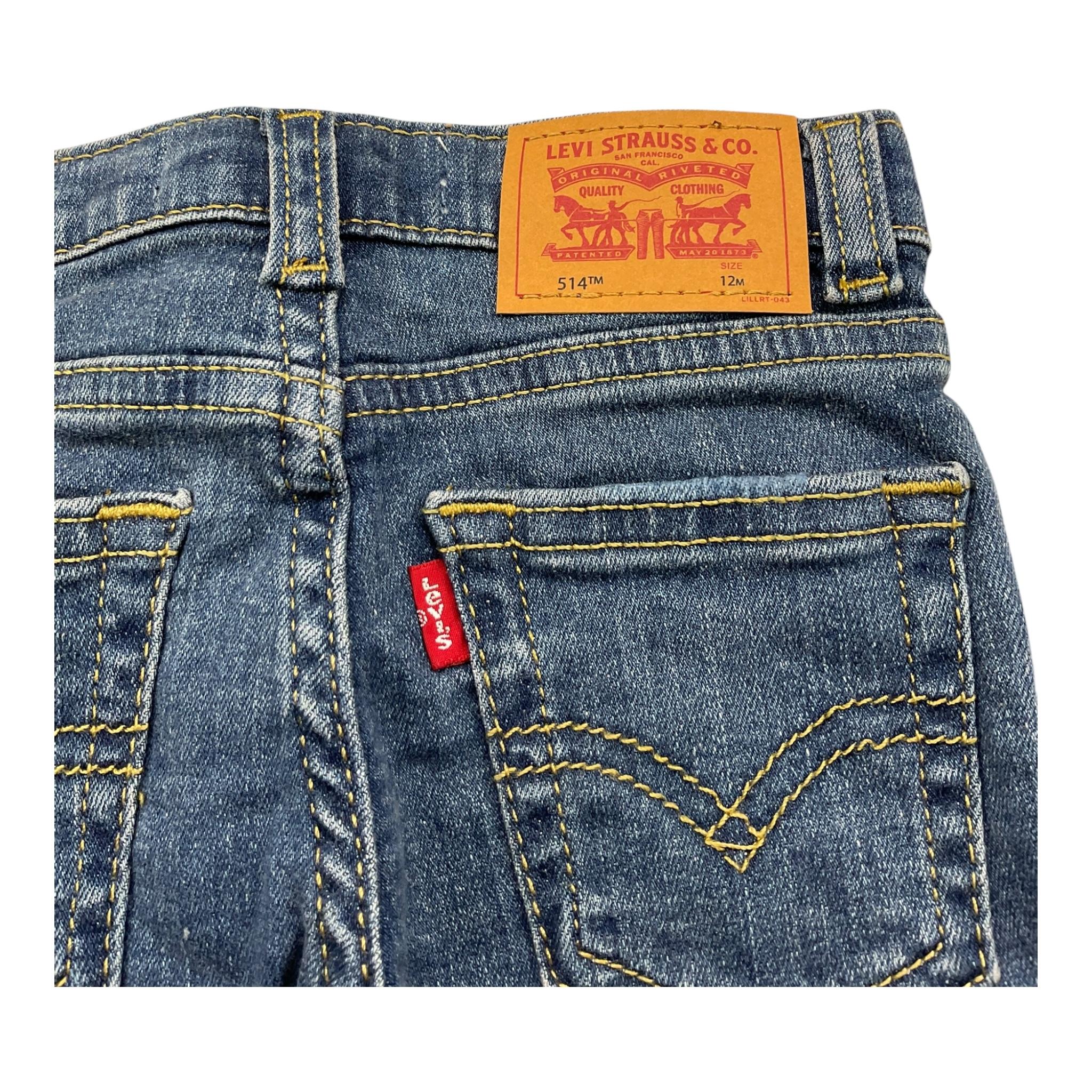 LEVI'S jeans tinta unita con elastico in vita Azzurro per Neonato 6EL316 AZZURRO LEVI'S