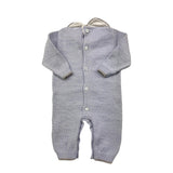 NINNAOH tutina tinta unita con colletto Azzurro per Neonato I20355T AZZURRO NINNAOH