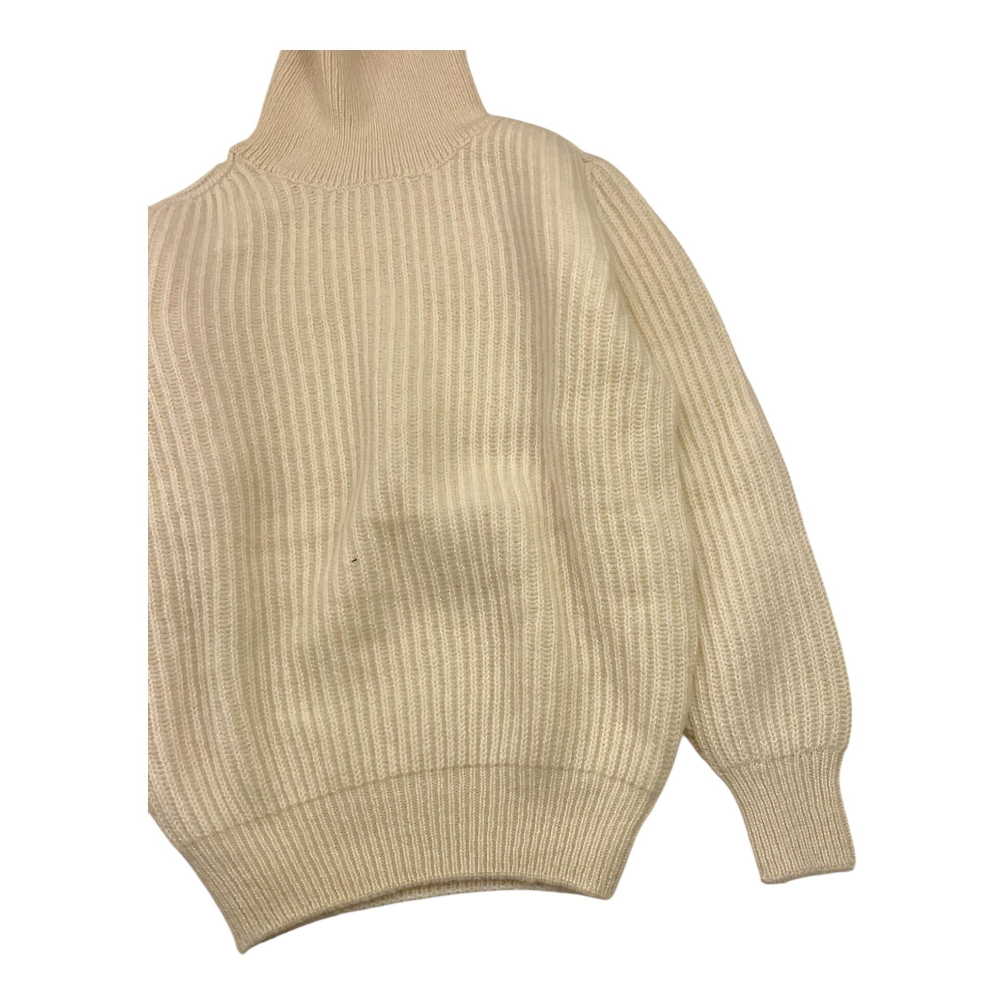 JURTA maglia collo alto tinta unita Panna per Bambina RE4K PANNA JURTA