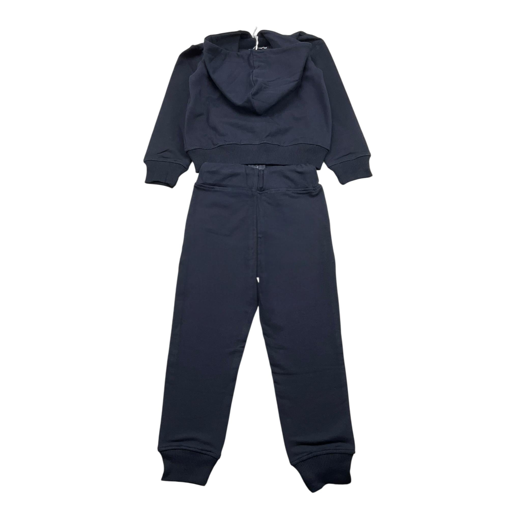 ZU+ELEMENTS completo 2pz felpa-pantalone tinta unita Blu per Bambino ZU290 BLU ZU+ELEMENTS