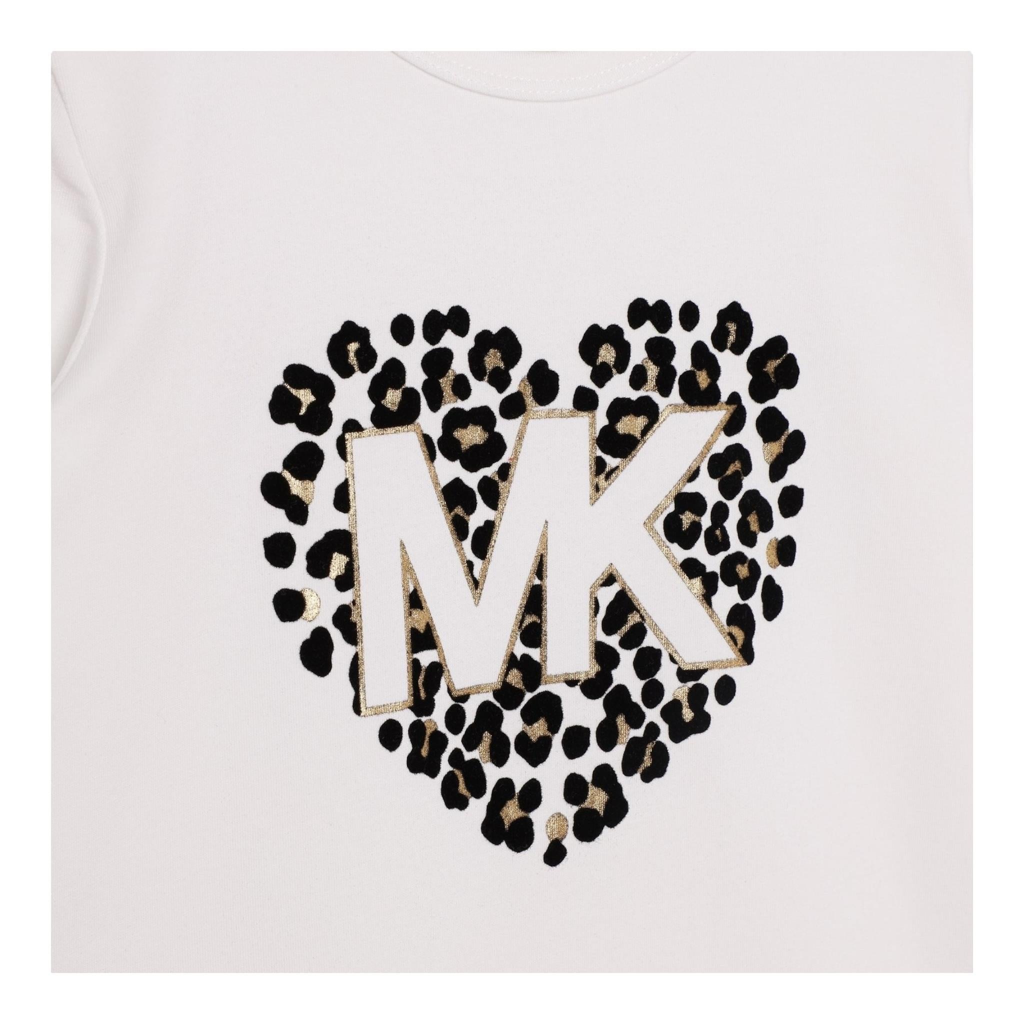 MICHAEL KORS shirt girocollo tinta unita Bianco per Bambina R15202 BIANCO MICHAEL KORS