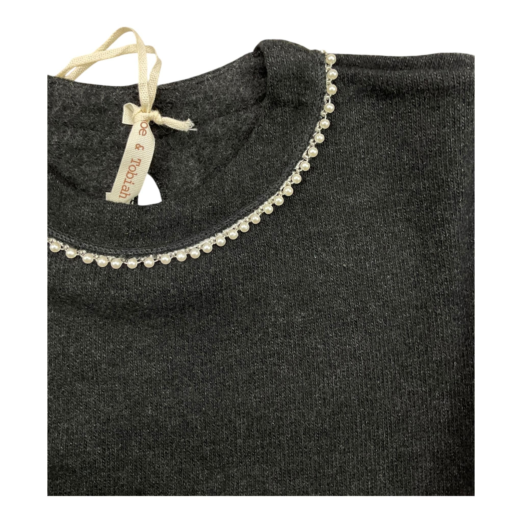 ZHOE & TOBIAH maglia tinta unita con applicazioni Grigio per Neonata KTT20N GRIGIO ZHOE & TOBIAH
