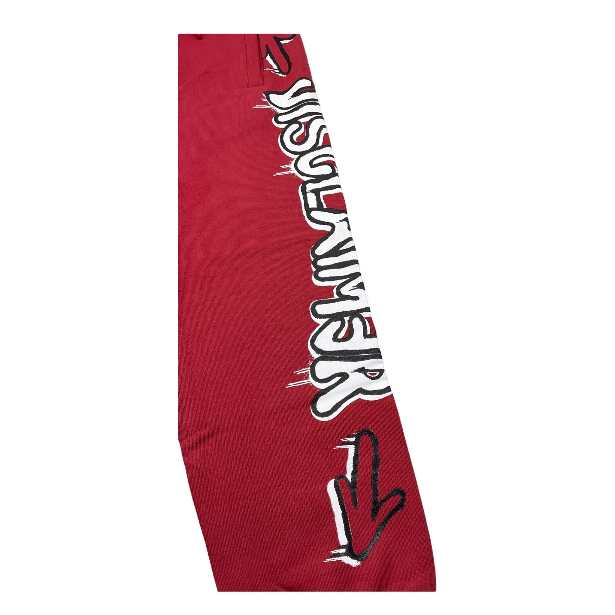 DISCLAIMER pantalone modello tuta tinta unita con stampa Rosso per Bambino 23IDK53904 ROSSO DISCLAIMER