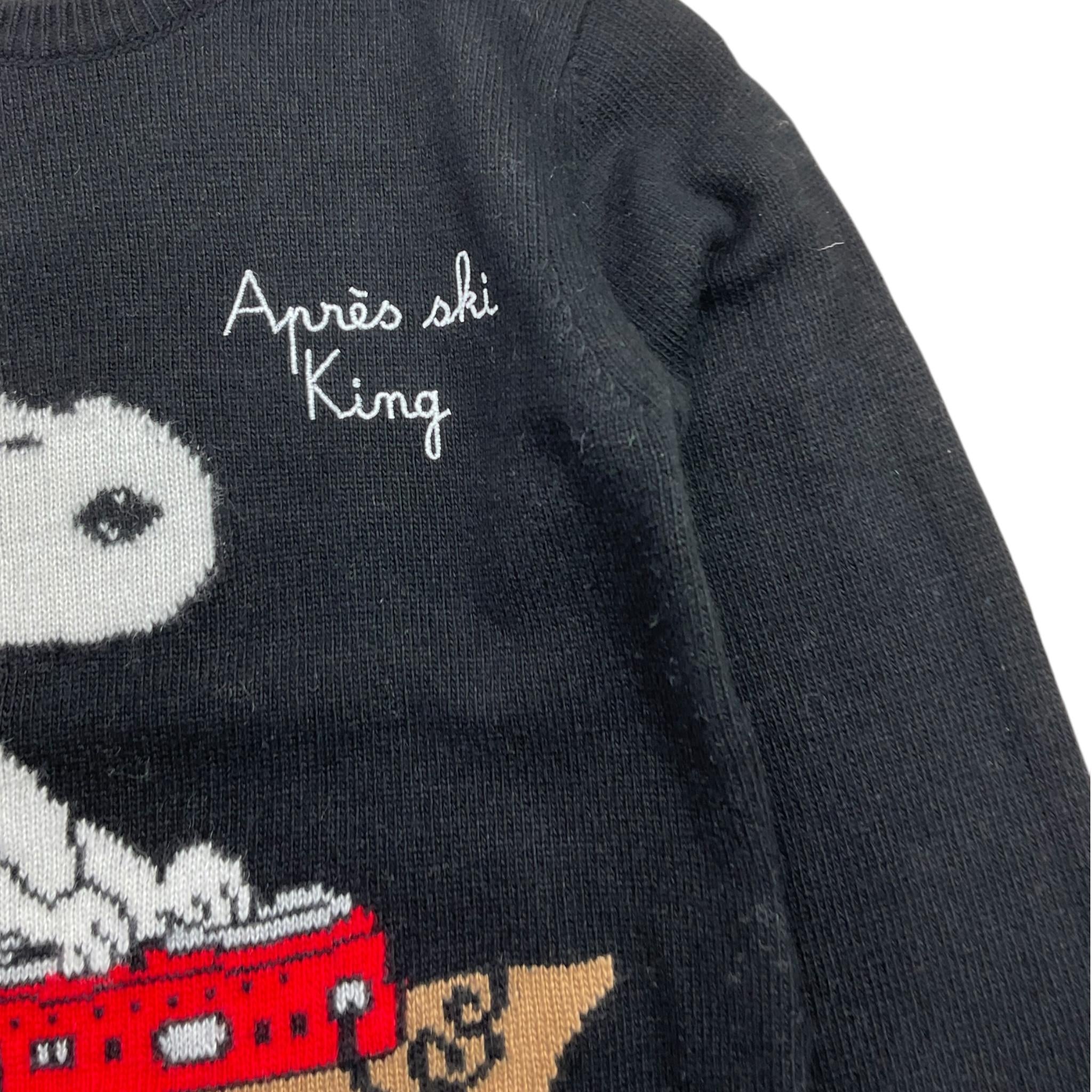 SAINT BARTH maglia girocollo tinta unita con stampa Nero per Bambino SNOPYDUY NERO SAINT BARTH