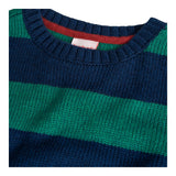 BOBOLI maglia tricolore con fantasia a righe Blu per Bambino 508105 BLU BOBOLI