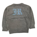 JOHN RICHMOND cardigan tinta unita con stampa in contrasto Grigio per Neonato RIA250101CD GRIGIO JOHN RICHMOND