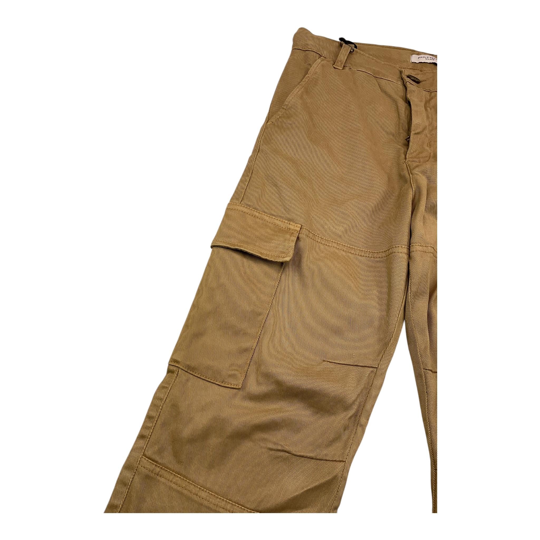 PAOLO PECORA pantalone tinta unita con girovita regolabile Cammello per Bambino PP4117 CAMMELLO PAOLO PECORA