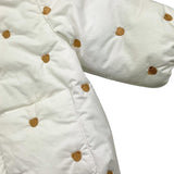 MOSCHINO giubbino tinta unita con stampa Bianco per Neonata MUS02Z BIANCO MOSCHINO