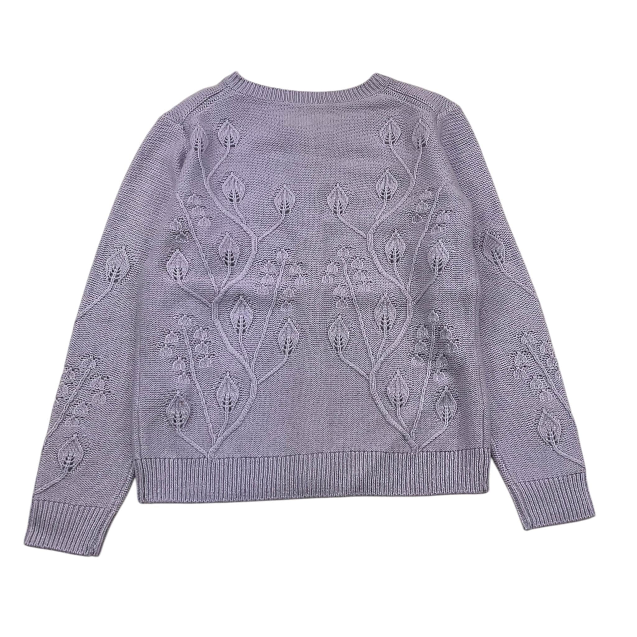SAINT BARTH cardigan tinta unita con bottoni Lilla per Bambina BLL006 LILLA SAINT BARTH