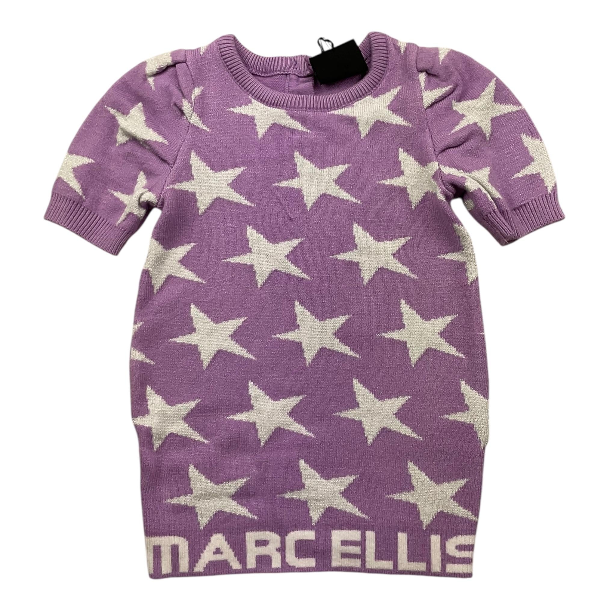 MARC ELLIS abito tinta unita mezza manica con stampa Lilla per Neonata JMNDR1557 LILLA MARC ELLIS