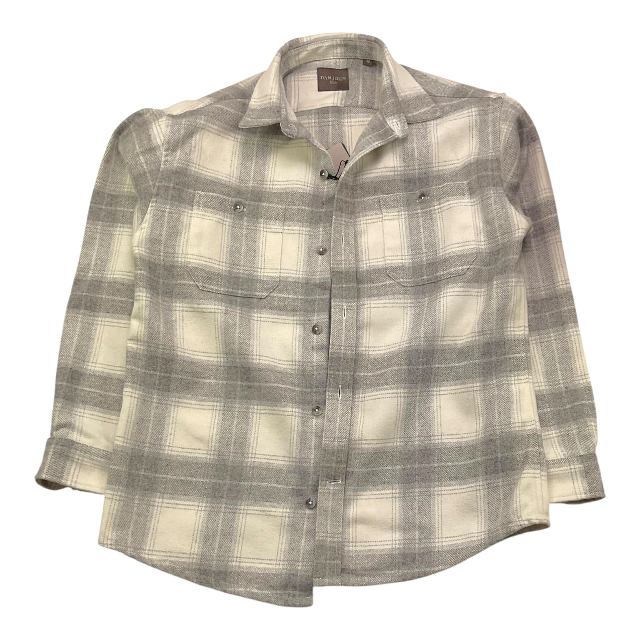 DAN JOHN camicia bicolore fantasia quadri Bianco/grigio per Bambino CMD5304J BIANCO/GRIGIO DAN JOHN