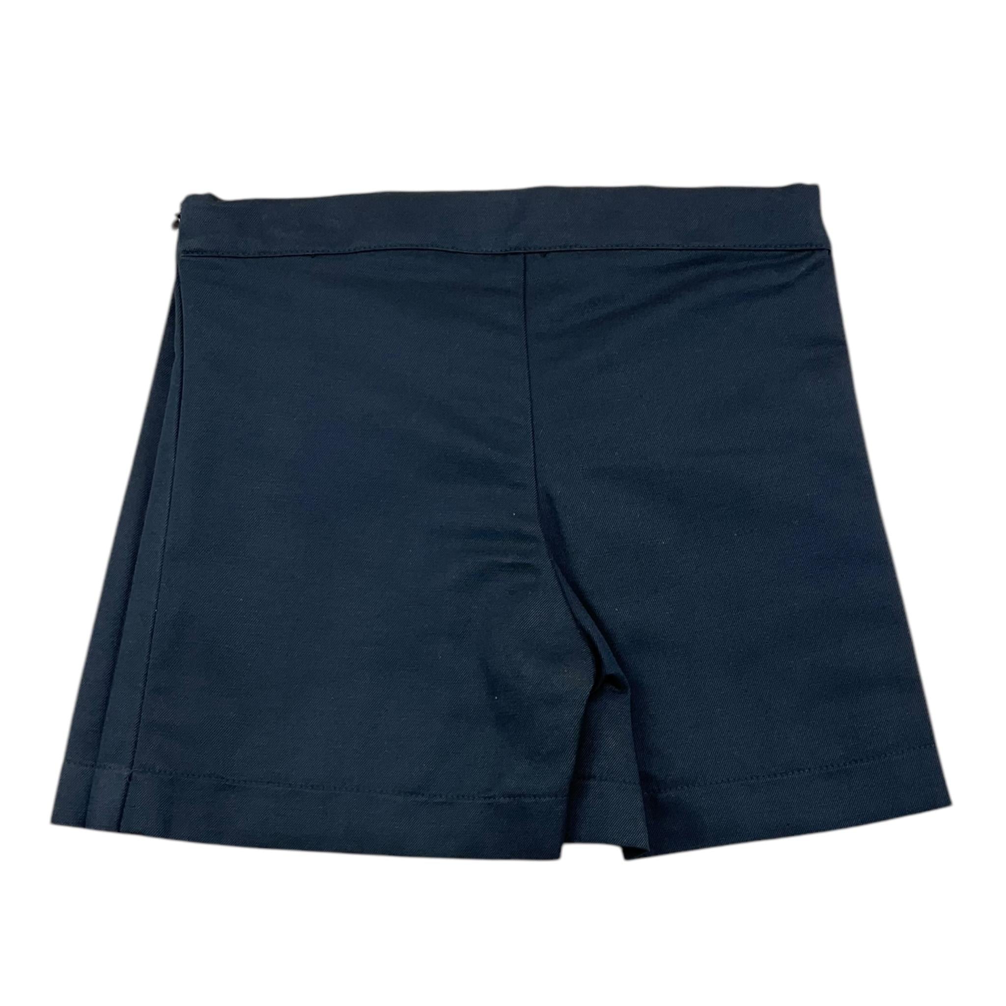 LITTLE BEAR short tinta unita effetto gonna Blu per Bambina 7213 BLU LITTLE BEAR