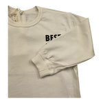 ZHOE & TOBIAH shirt girocollo tinta unita con stampa Panna per Neonato BSS7N PANNA ZHOE & TOBIAH