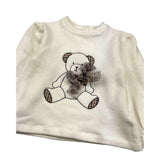 LE BEBE' maglia girocollo tinta unita cn fiocco Panna per Neonata LBG6055 PANNA LE BEBE'