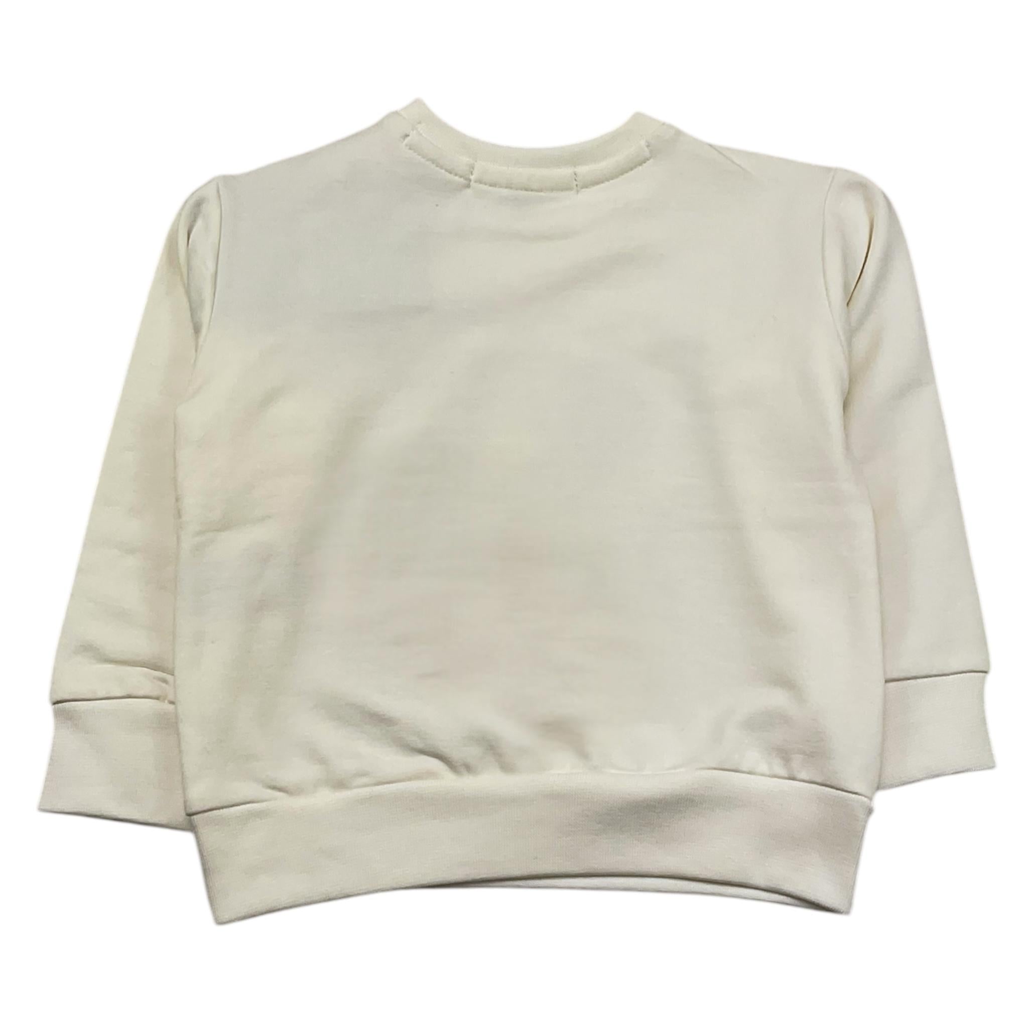 NEVER TOO felpa chiusa girocollo tinta unita Panna per Neonato NT2184N PANNA NEVER TOO