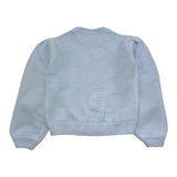 SAINT BARTH maglia mezzo collo tinta unita con ricami Azzurro per Bambina BLOM004 AZZURRO SAINT BARTH