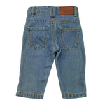 TRUSSARDI jeans tinta unita con girovita regolabile Azzurro per Neonato TIA25036JE AZZURRO TRUSSARDI