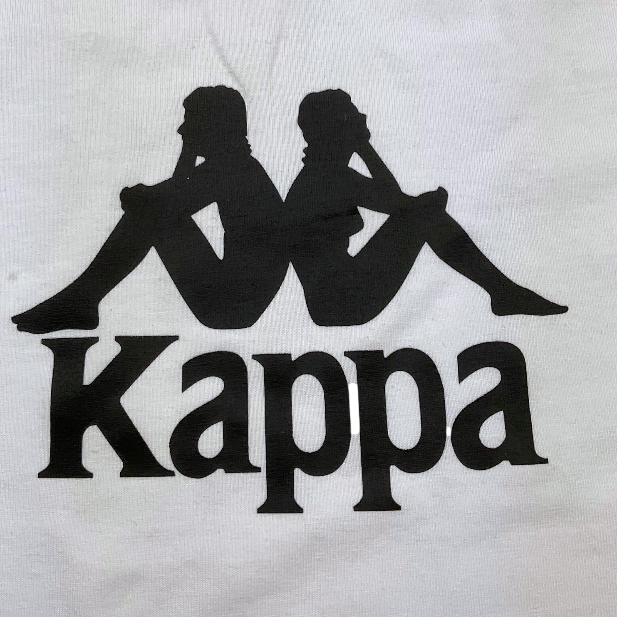 KAPPA t-shirt girocollo tinta unita con stampa Bianco per Bambino 3736M00058 BIANCO KAPPA