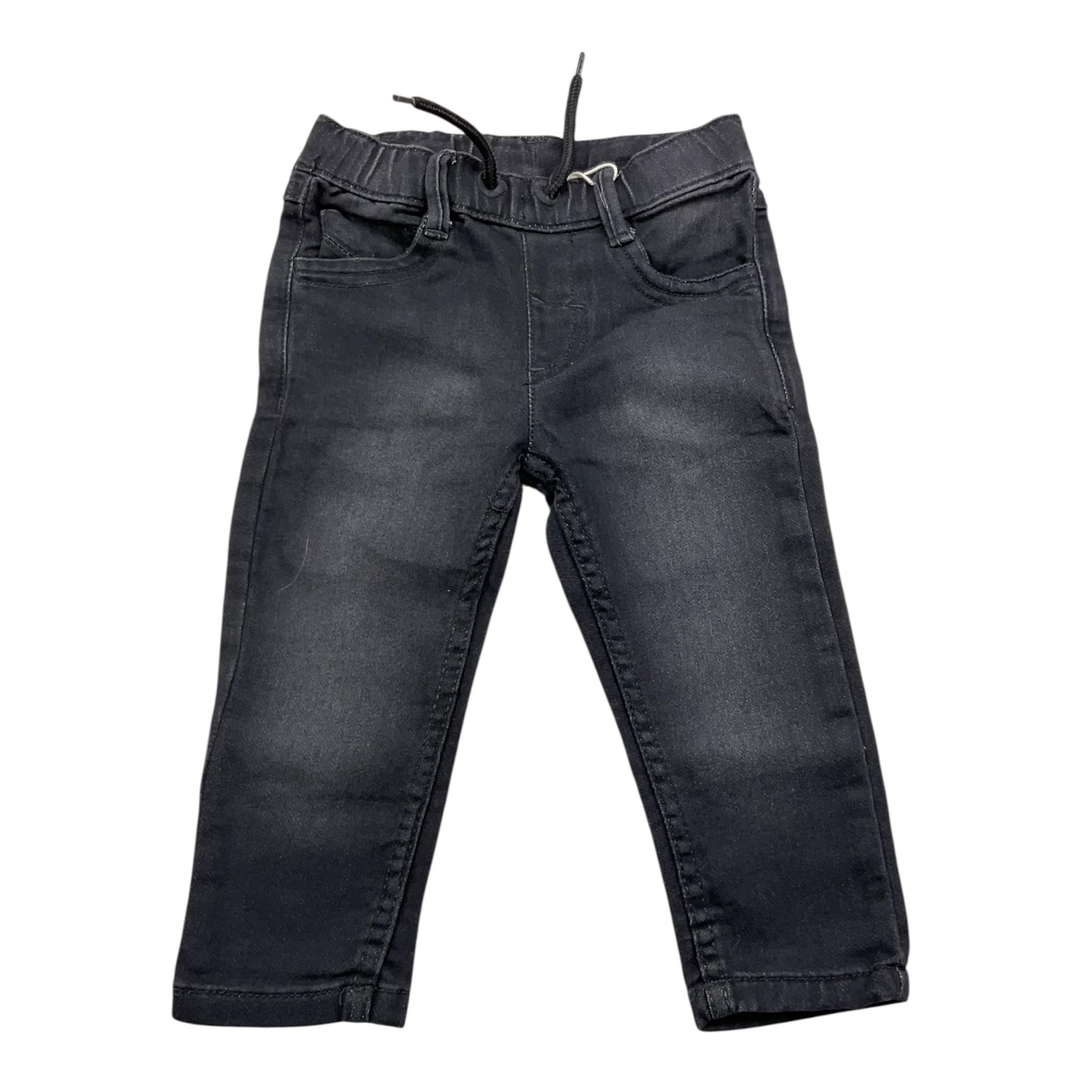 LOSAN pantalone tinta unita con elastico in vita Nero per Neonato 227664AL NERO LOSAN