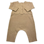 ZHOE & TOBIAH tutina tinta unita con stampa Beige per Neonato KTT6 BEIGE ZHOE & TOBIAH