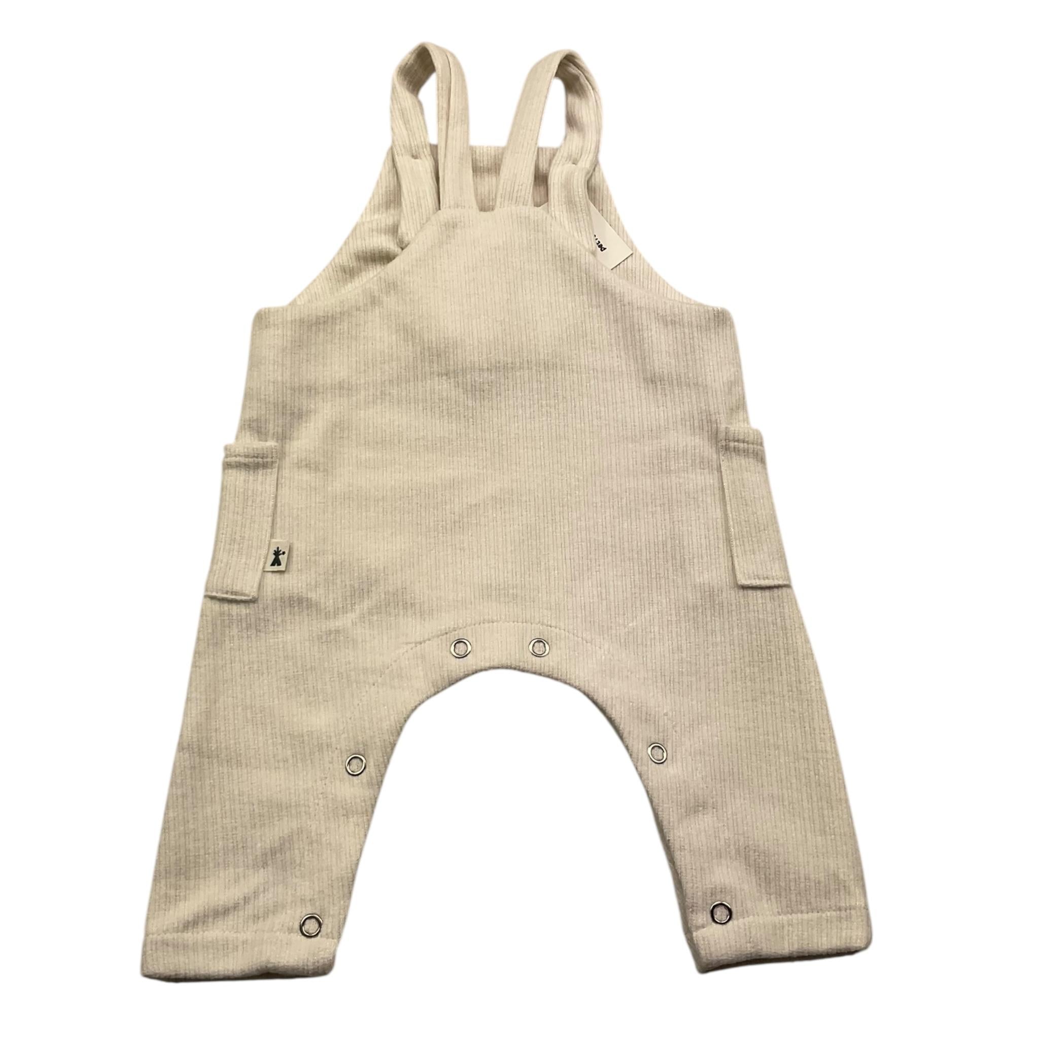 PETIT INDI salopette tinta unita Panna per Neonato AW24B3702 PANNA PETIT INDI