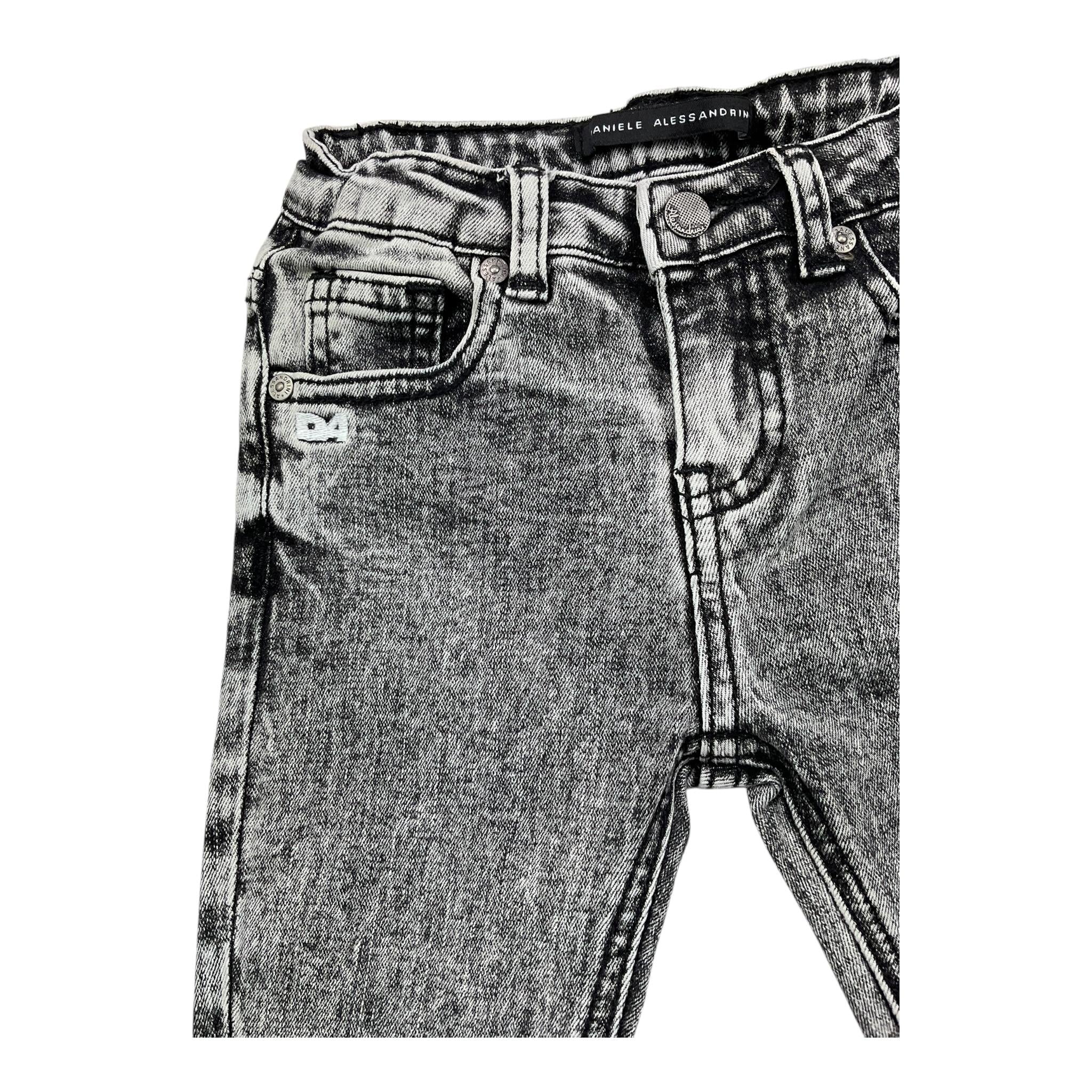 DANIELE ALESSANDRINI jeans tinta unita con girovita regolabile Grigio per Neonato 1291PD00031 GRIGIO DANIELE ALESSANDRINI