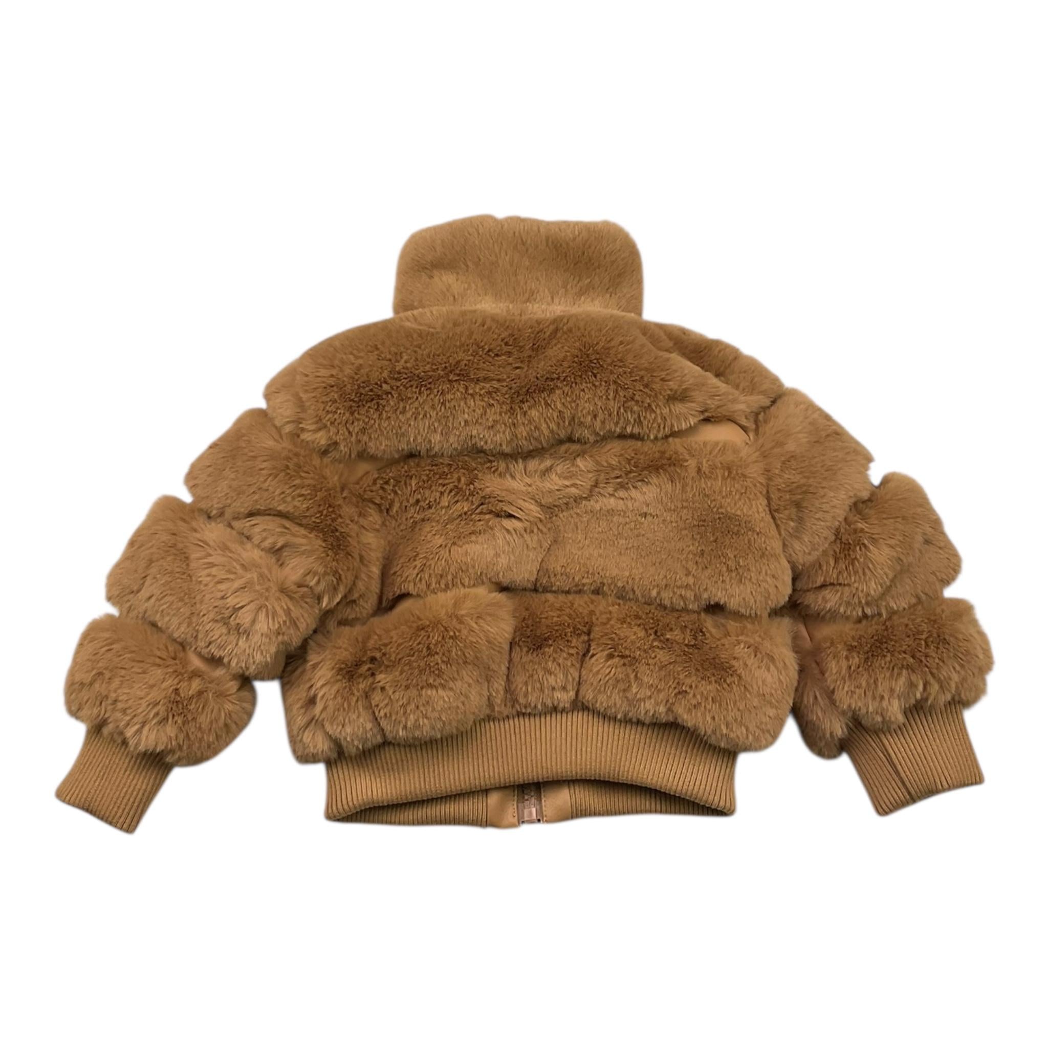 FUN & FUN pelliccia tinta unita cn zip Biscotto per Bambina FBJK00096 BISCOTTO FUN & FUN