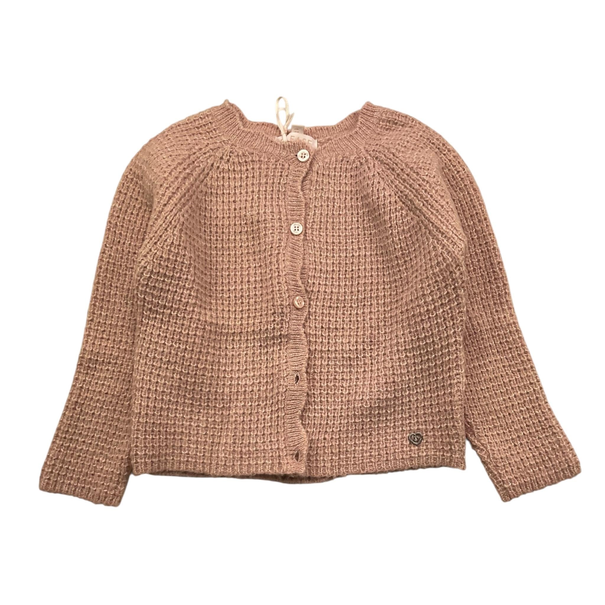 PLEASE cardigan tinta unita con bottoni Rosa per Bambina NB76230G65X ROSA PLEASE