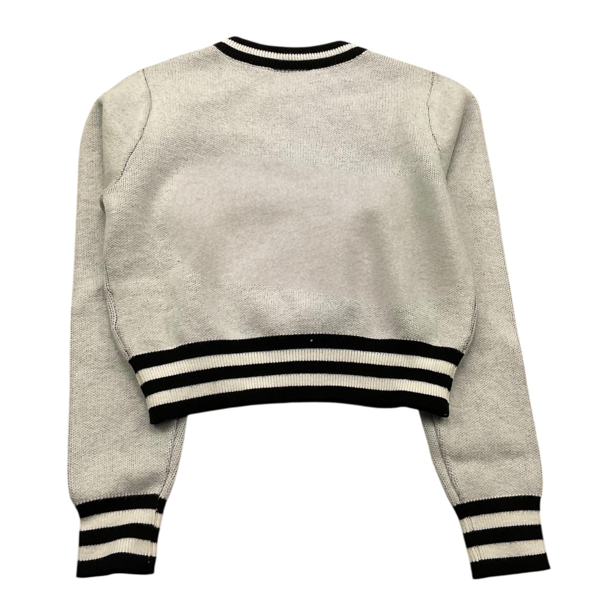 MARC ELLIS maglia girocollo tinta unita con logo e profili in contrasto Bianco per Bambina JMJSW00187XXX BIANCO MARC ELLIS