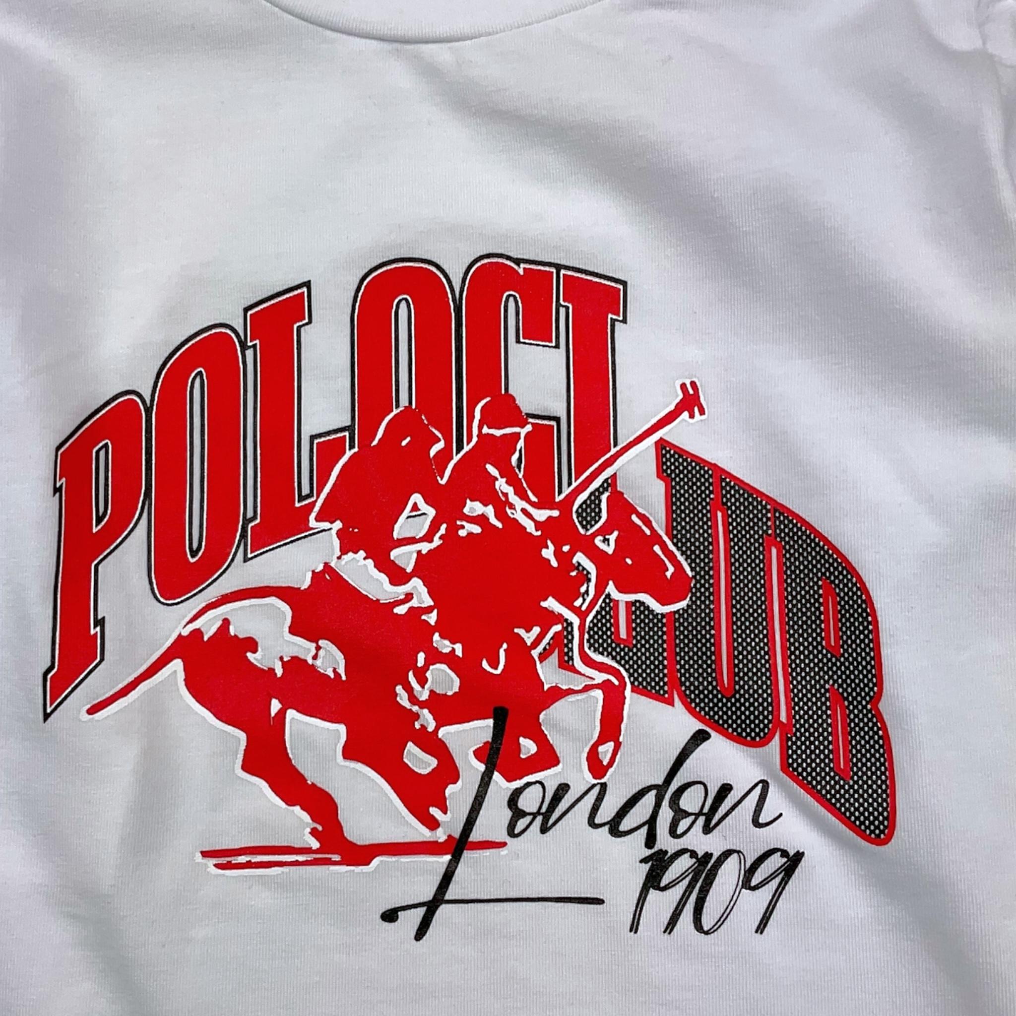 POLO CLUB LONDON shirt girocollo tinta unita con stampa Bianco per Bambino 242118J BIANCO POLO CLUB LONDON
