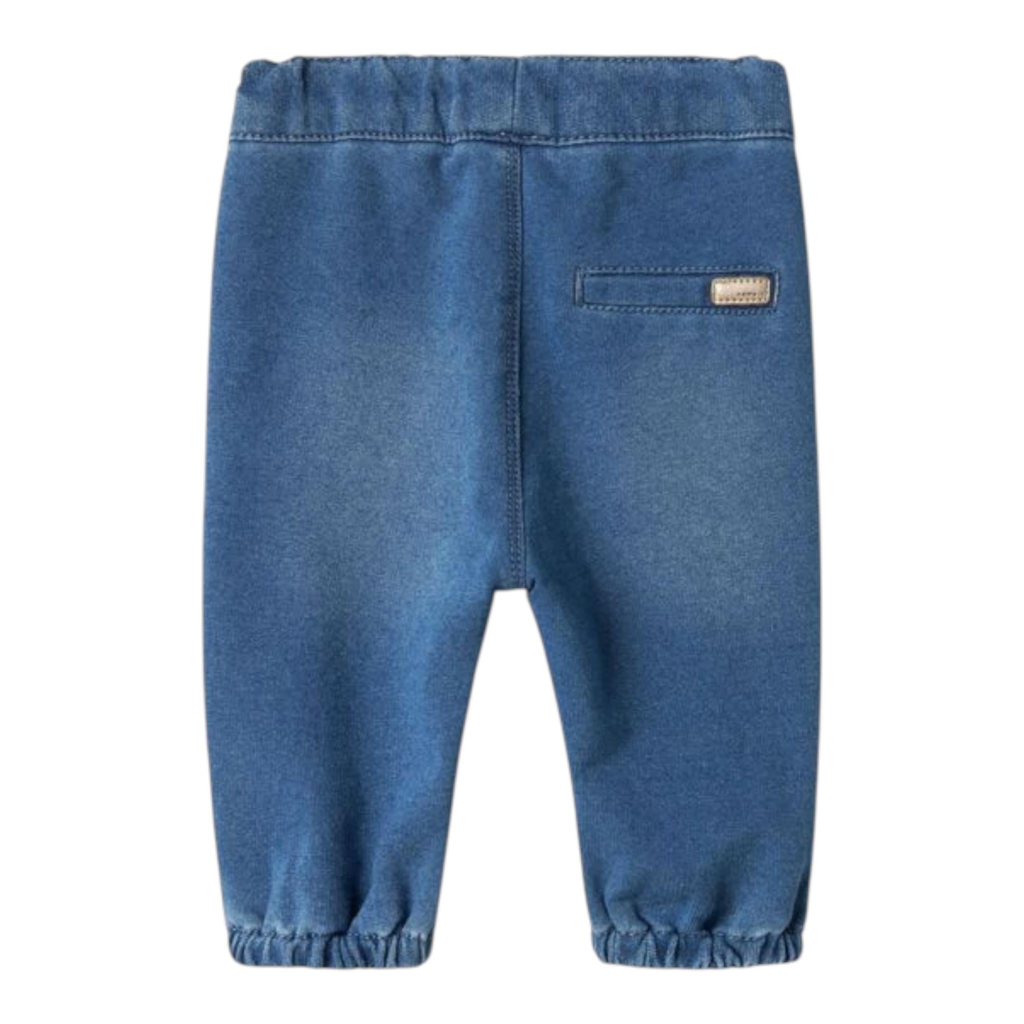 NAME.IT jeans morbido tinta unita con girovita regolabile Azzurro per Neonata 13224704 AZZURRO NAME.IT