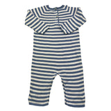 MAGNIFICIO DI VERONA tutina manica lunga fantasia a righe Bianco/azzurro per Neonato 045116 BIANCO/AZZURRO MAGNIFICIO DI VERONA