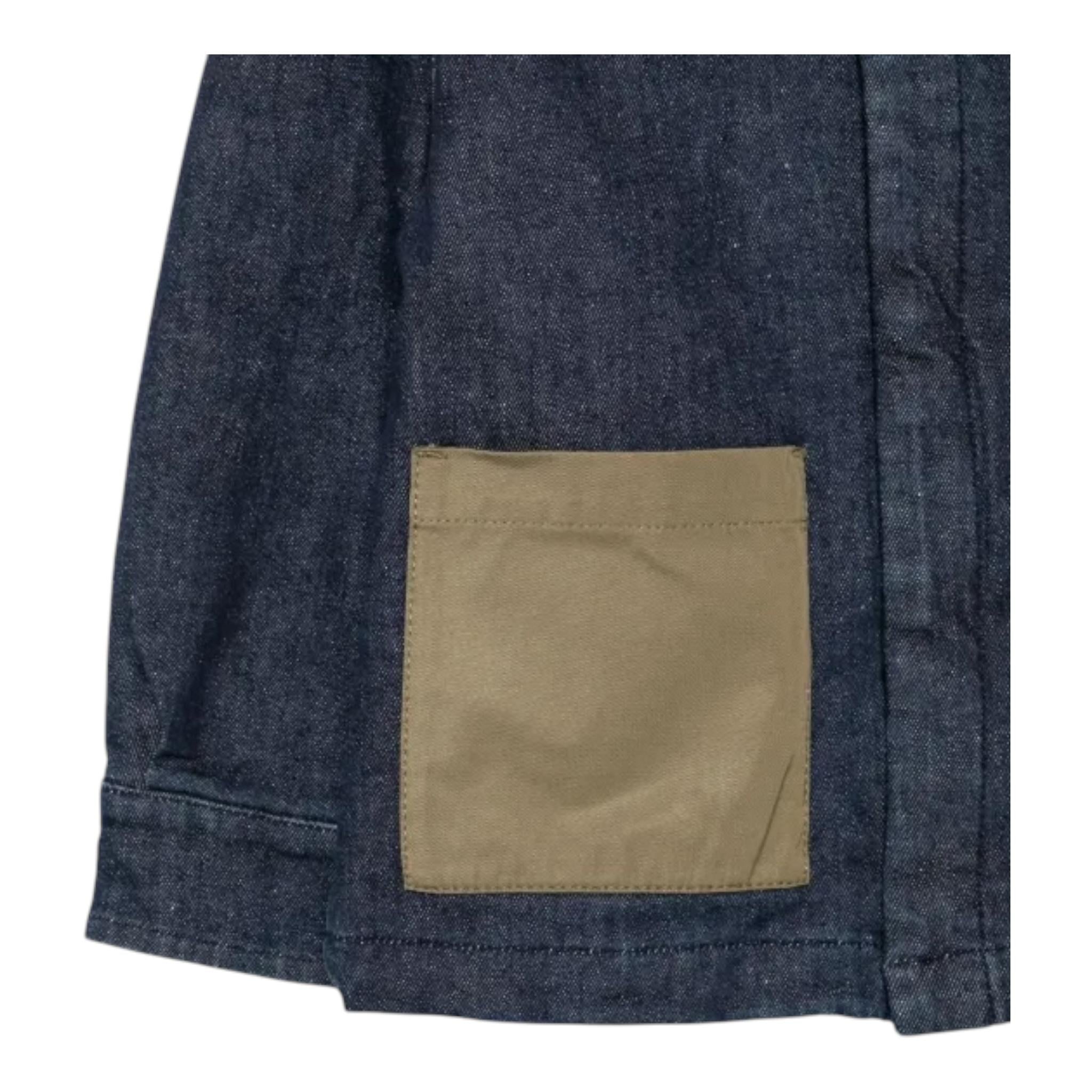 ASPESI giacca in denim tinta unita con bottoni Blu per Bambino F24046GMJ0046X BLU ASPESI