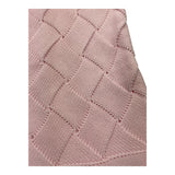 WEDOBLE coperta tinta unita con ricami Rosa per Neonata COP ROSA WEDOBLE