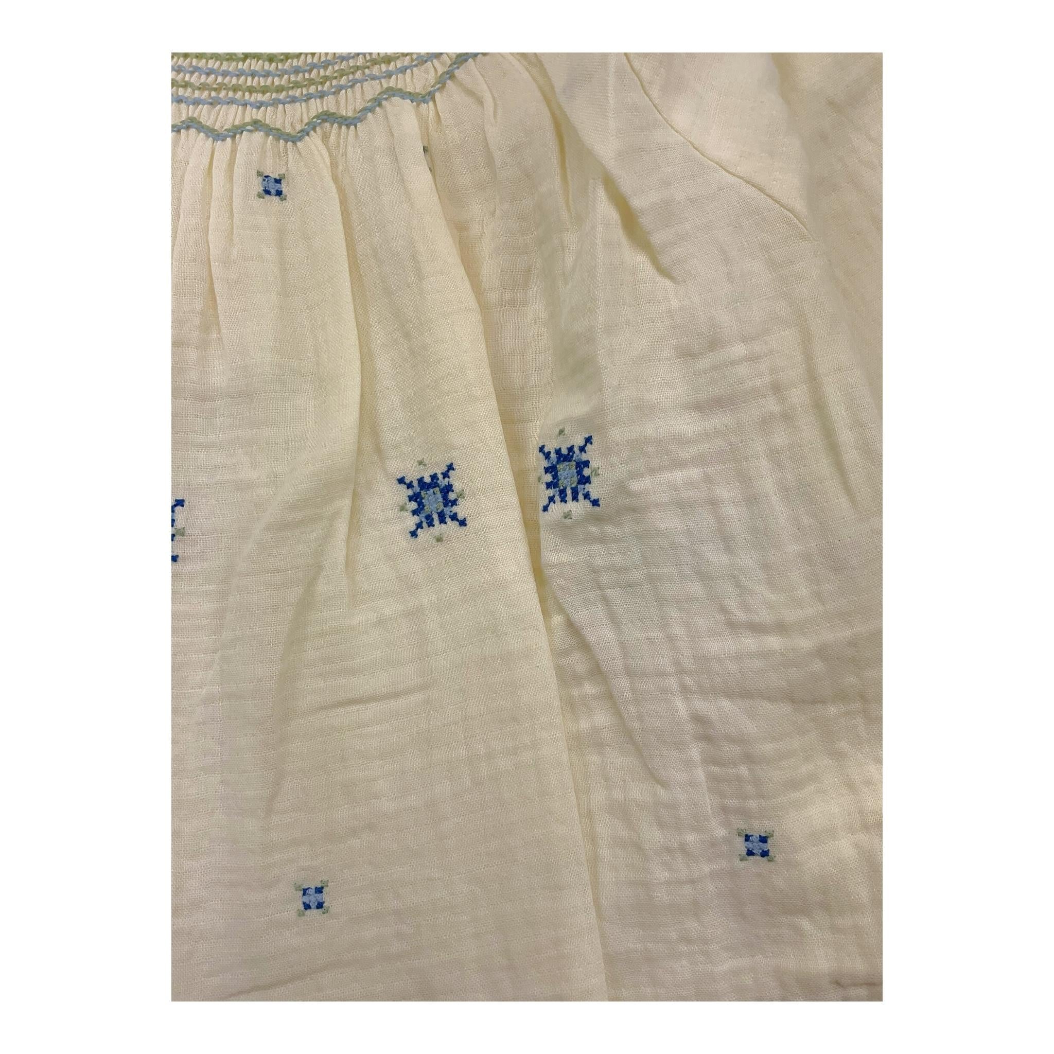 LOUISE MISHA camicia manica a sbuffo tinta unita con stampa Panna per Bambina GRMW24B0033 PANNA LOUISE MISHA