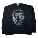 LES COYOTES DE PARIS felpa chiusa girocollo tinta unitacon logo Nero per Bambino 12221101 NERO LES COYOTES DE PARIS