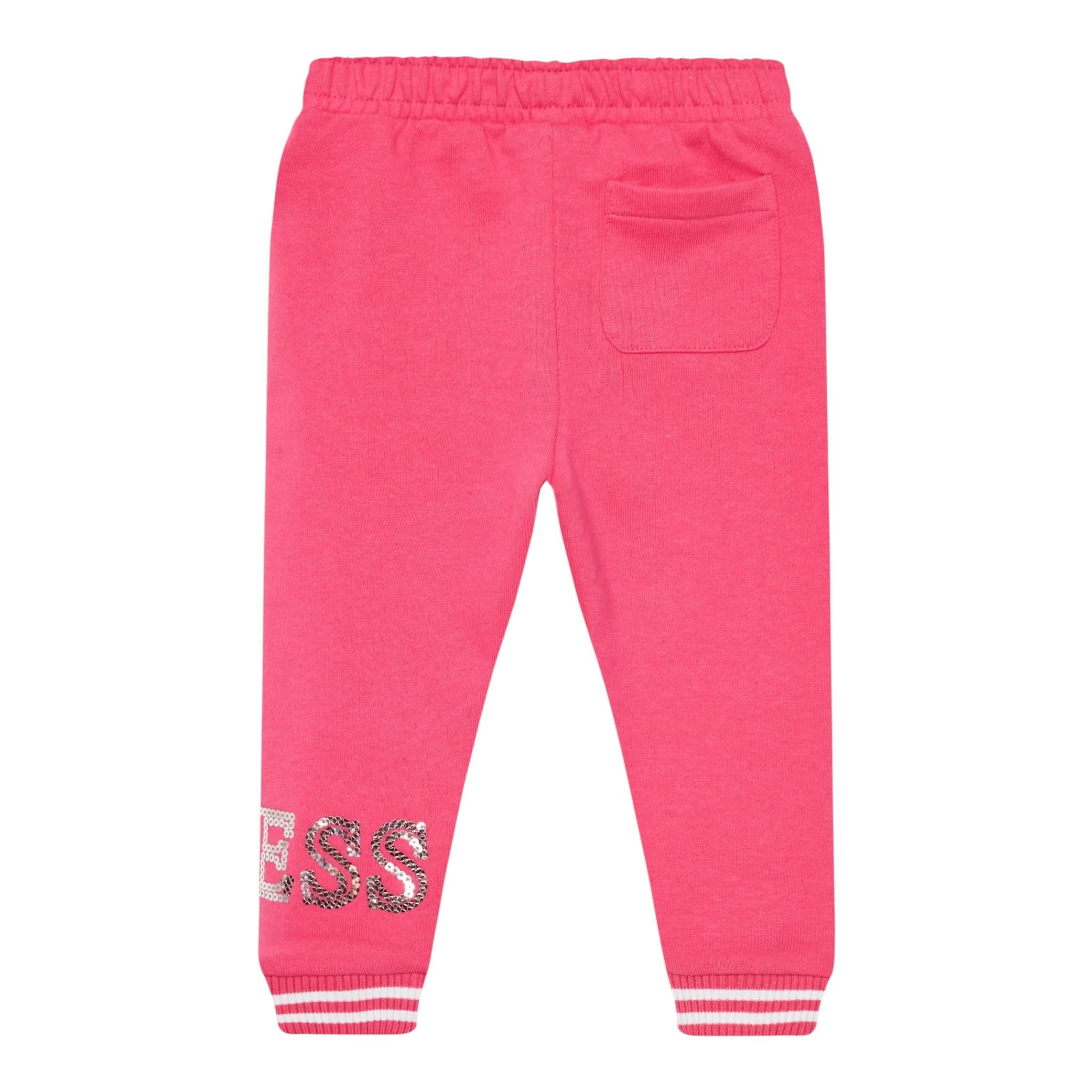 GUESS completo 2 pezzi felpa-pantalone tinta unita Fuxia per Neonata K4YG00KA6R4 FUXIA GUESS