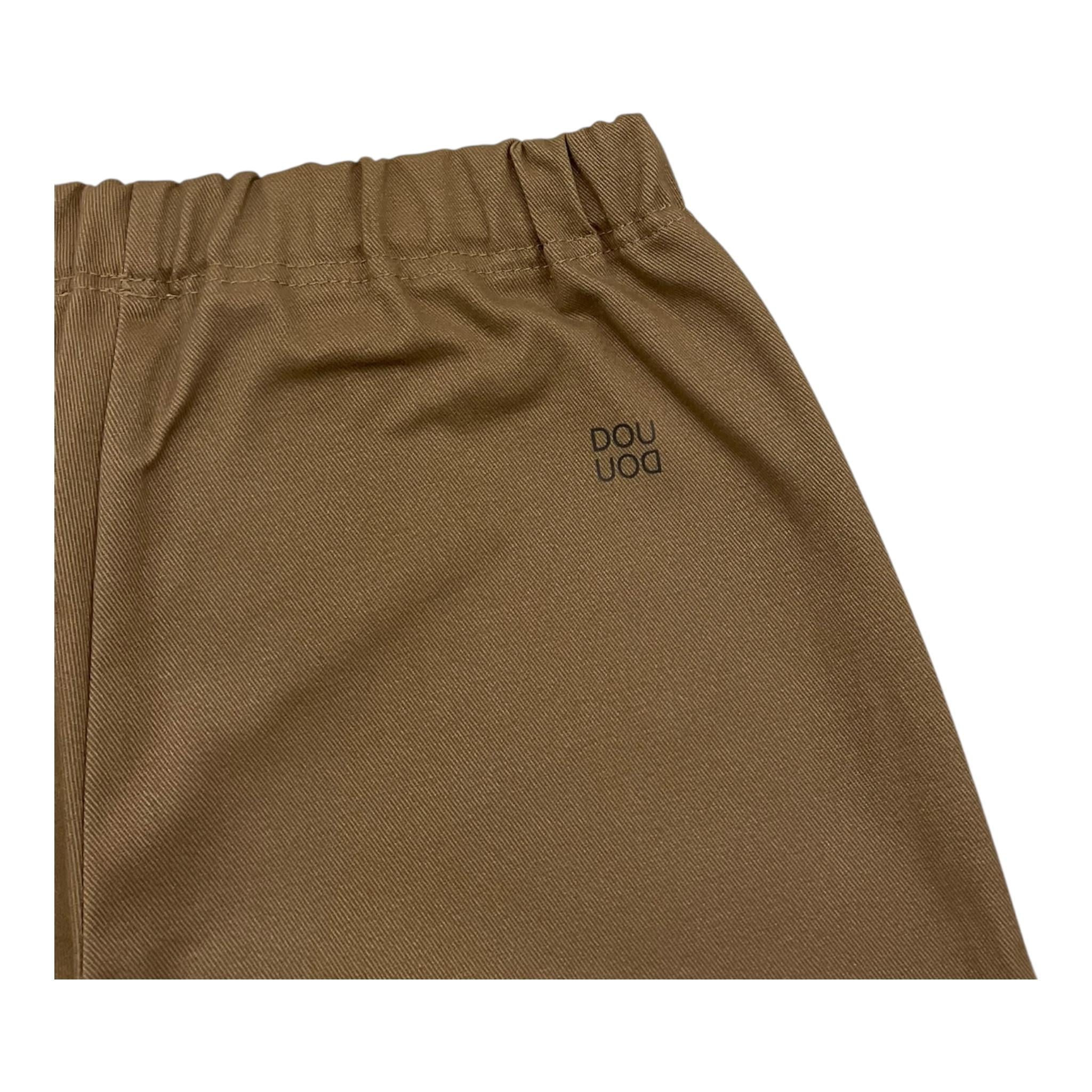 DOU DOU pantalone tinta unita con elastico in vita Fango per Neonato DT6510 FANGO DOU DOU
