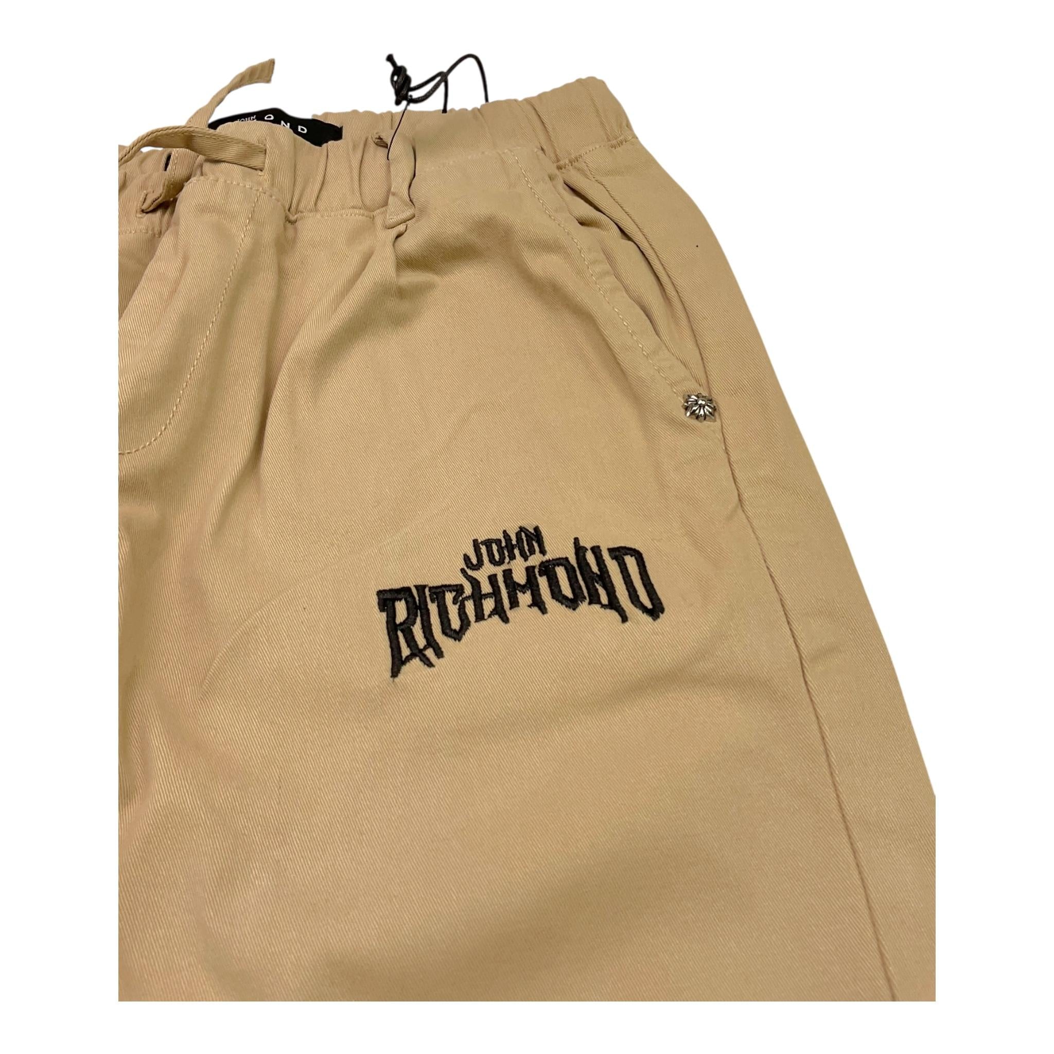 JOHN RICHMOND pantalone tinta unita con elastico in vita Beige per Bambino RBA24076PAXXX BEIGE JOHN RICHMOND