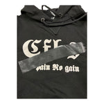 CFBS felpa chiusa con cappuccio tinta unita con stampa Nero per Bambino CSEF2006 NERO CFBS